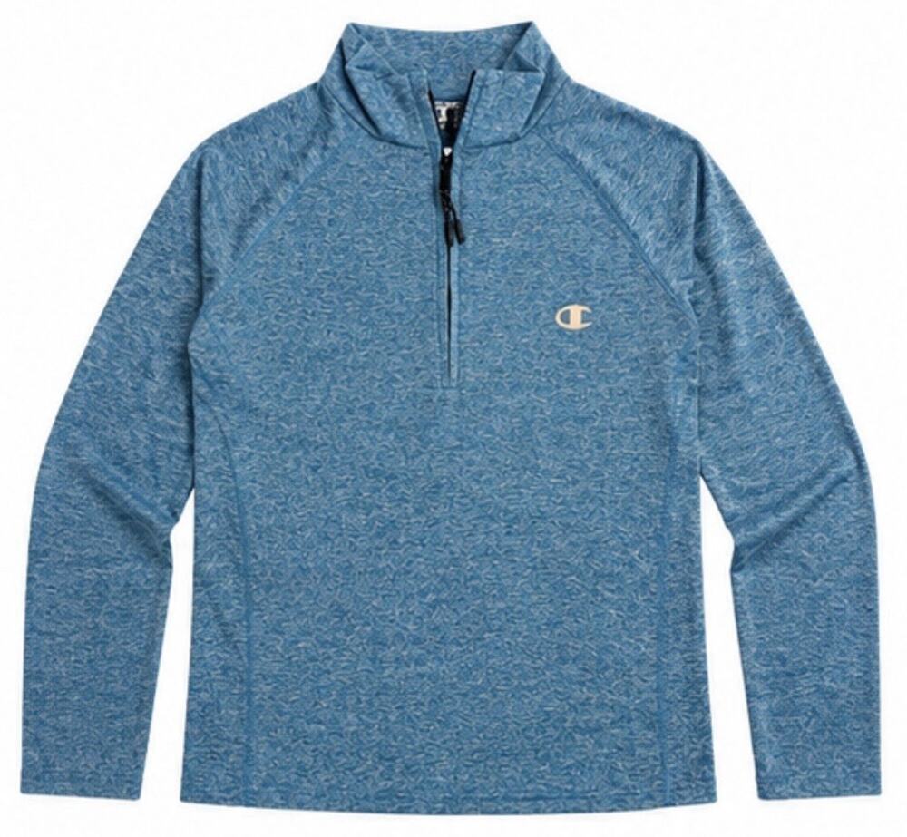 Champion Performance Quarter Zip Pullover Women’s Large Blue Heather Athletic